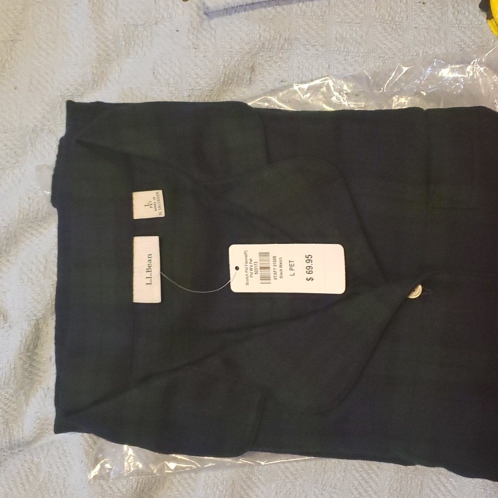 LL Bean Scotch Plaid Flannel PJ